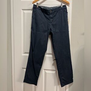brunello cucinelli blue slim chinos trouser pants size 50 ( 32 )